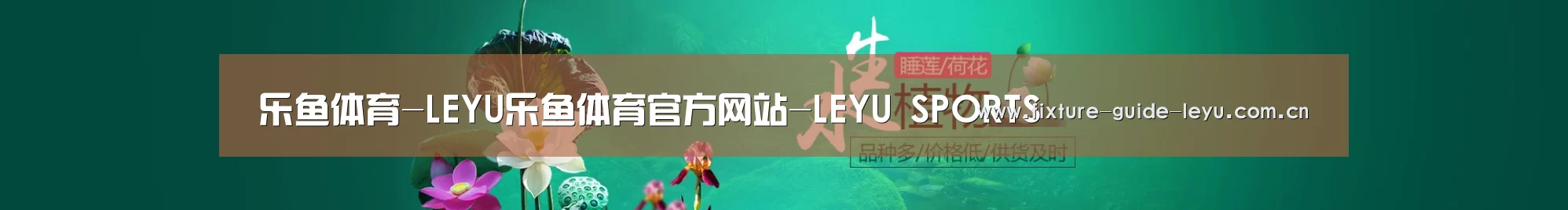 鲜花水草花卉网站模板